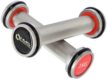 Svorių rinkinys HMS Chrome Dumbbells, 1 kg x 2 vnt.