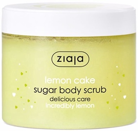 Ķermeņa skrubis Ziaja Lemon Cake Sugar Body Scrub, 300 ml