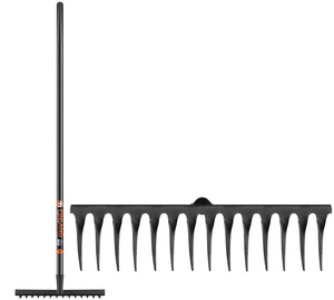 Grābeklis vēdekļa Finland Garden Rake 1704, ar kātu