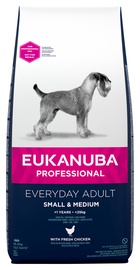 Sausā suņu barība Eukanuba Professional Everyday Adult, vistas gaļa/tītara gaļa, 16.5 kg