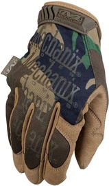 Рабочие перчатки перчатки Mechanix Wear The Original Woodland Camo MG-77-012, искусственная кожа, коричневый/зеленый, XXL, 2 шт.