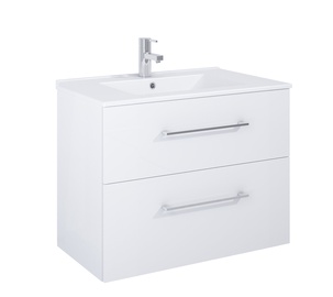 Шкафчик для ванной с раковиной Masterjero Ekoline 168736, белый, 45.6 x 80 см x 59 см