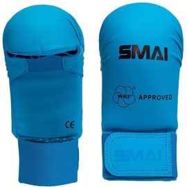 Перчатки для карате SMAI WKF, синий, L