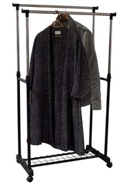 Вешалка для одежды Ordinett Deluxe Double, 92.5 - 160 см, черный