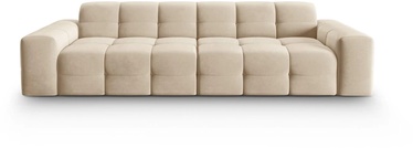 Dīvāns Micadoni Home Kendal Velvet 4 Seats, bēša, 255 x 103 cm x 79 cm