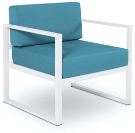Садовый стул Calme Jardin Nicea, синий/белый, 65 см x 70 см x 76 см