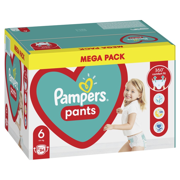 Pampers Pants, Izmērs 6, 84 Autiņbiksītes, 14-19kg