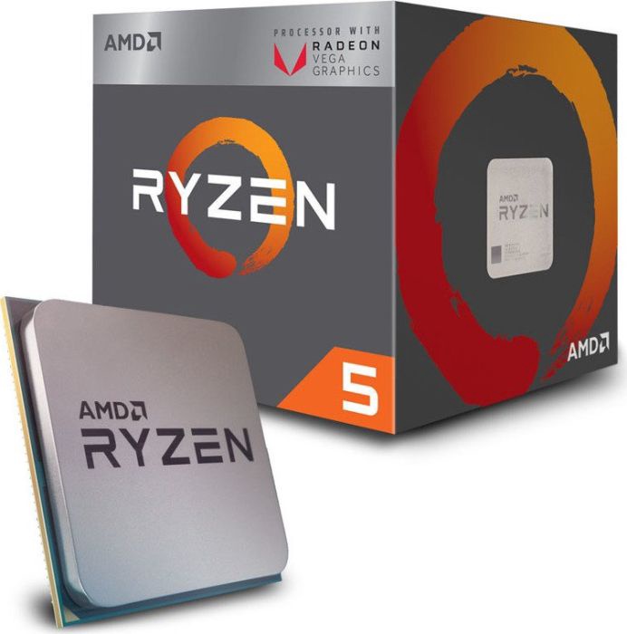 Процессор AMD AMD Ryzen 5 2400G 3.6GHz 4MB AM4 YD2400C5FBBOX, 3.6ГГц, AM4, 4МБ