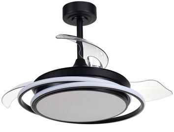 Griestu ventilators ar lampu CristalRecord Antila Mini, 45 W, 1 gab.