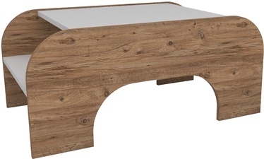 Журнальный столик Kalune Design Darina, коричневый/антрацитовый, 536 мм x 900 мм x 400 мм