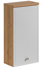 Шкаф для ванной Hakano Jero, белый/дубовый, 20 см x 35 см x 69 см