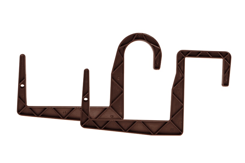 Turētājs gariem podiem Plastkon Universal 41105511, 1.2 cm x 13.5 cm, 23.8 cm, plastmasa, tumši brūns