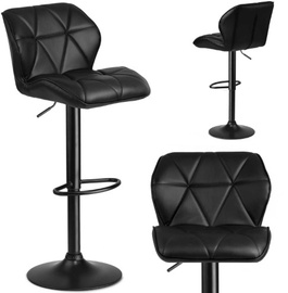 Bāra krēsls, melna, 36 cm x 43 cm x 86 - 107 cm
