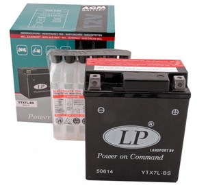 Аккумулятор Landport YTX7L-BS, 12 В, 6 Ач, 100 а