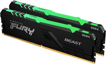 Operatyvioji atmintis (RAM) Kingston Fury Beast RGB, DDR4, 32 GB, 3733 MHz