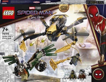 Konstruktor LEGO Marvel Spider-Man Spider-Mani drooniduell 76195, 198 tk