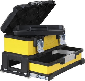 Tööriistakast Stanley Tool Box With Drawer, 54.5 cm x 28 cm x 33.5 cm, must/kollane