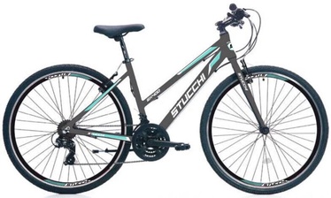 Велосипед Stucchi MTB Lady 1WX400G, женские, зеленый/серый, 28″ (поврежденная упаковка)