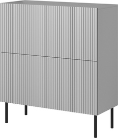 Комод Asensio KM-2, черный/светло-серый, 100 x 42 см x 110 см