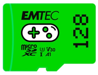Карта памяти Emtec mSD UHSI U3, 128 GB