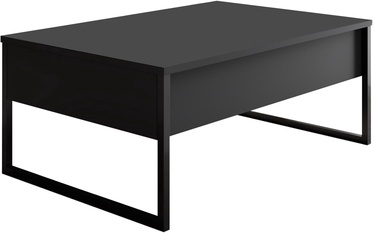 Журнальный столик Kalune Design Luxe, черный/антрацитовый, 60 см x 90 см x 40 см