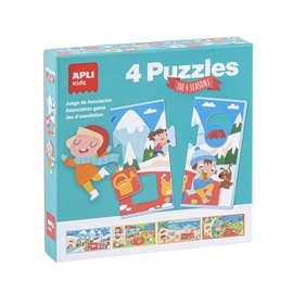 Пазл APLI kids The 4 seasons 17895, 20.5 см x 20.5 см