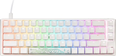 Клавиатура Ducky One 3 Classic One 3 Classic SF Cherry MX SILENT RGB RED, EN, белый