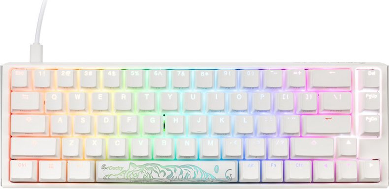 Клавиатура Ducky One 3 Classic One 3 Classic SF Cherry MX SILENT RGB RED, EN, белый