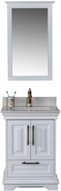 Комплект мебели для ванной Kalune Design Huron 24, белый, 54 см x 60 см x 86 см