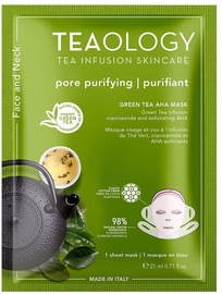 Sejas maska sievietēm Teaology Green Tea AHA + BHA, 21 ml