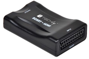 Adapteris Techly 361926 SCART, HDMI, juoda