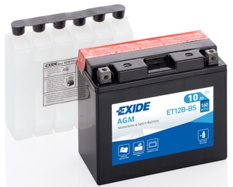 Аккумулятор Exide YT12B-BS, 12 В, 10 Ач, 180 а