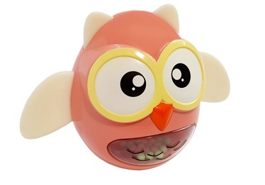 Närimisrõngas LEAN Toys Owl, roosa
