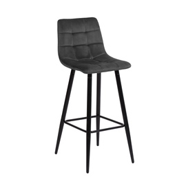 Барный стул Home4you Chilli 10566, матовый, серовато-коричневый, 50.5 см x 43 см x 104 см
