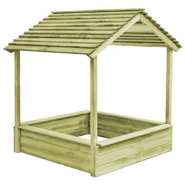 Liivakast VLX Outdoor Playhouse With Sandpit 44907, 120 x 128 cm, roheline