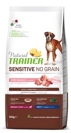 Сухой корм для собак Natural Trainer Sensitive, свинина/картофель, 12 кг