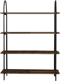 Riiul Kalune Design Dita 120, must/pähklipuu, 34 cm x 90 cm x 120 cm