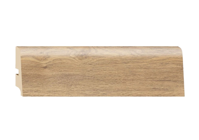 Плинтус D3308, 250 см x 8.5 см x 1.6 см, дубовый