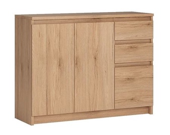 Kummut Extom Meble Armadio A1 3D-2S, sonoma tamm, 109 x 35 cm x 85 cm