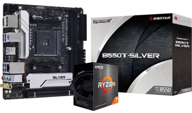 Материнская плата Biostar B550T Silver + AMD 5700G Bundle