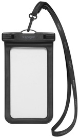 Чехол для телефона Spigen A601 Universal Waterproof case, прозрачный/черный