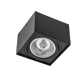 Piestiprināta lampa griesti Spectrum Chloe, 50W, GU10, melna