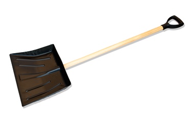 Lumelabidas with a wooden handle, 1300 mm x 480 mm, metallisulam