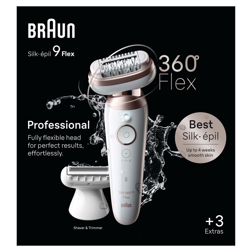Эпилятор Braun Silk•épil 9 Flex SES9-030 3D, белый