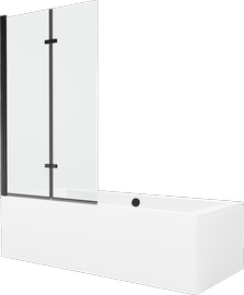 Ванна, со стеной со стенкой, угловые Mexen Cube, 180 см x 80 см x 39 см, прямоугольник