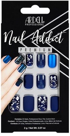 Liimitavad küüned Ardell Nail Addict Matte Blue, 27 tk