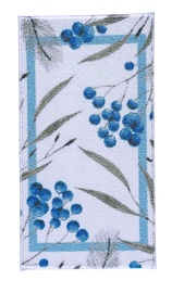 Vannas istabas paklājs Foutastic Allium 352CNF1088, zila/balta/pelēka, 140 cm x 80 cm