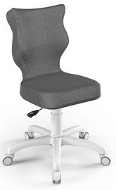 Bērnu krēsls Petit White MT33 Size 3, balta/tumši pelēka, 550 mm x 715 - 775 mm