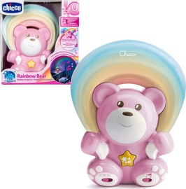 Naktinis šviestuvas Chicco Rainbow Bear, rožinė