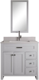 Комплект мебели для ванной Kalune Design Erie 36, серый, 54 x 90 см x 86 см